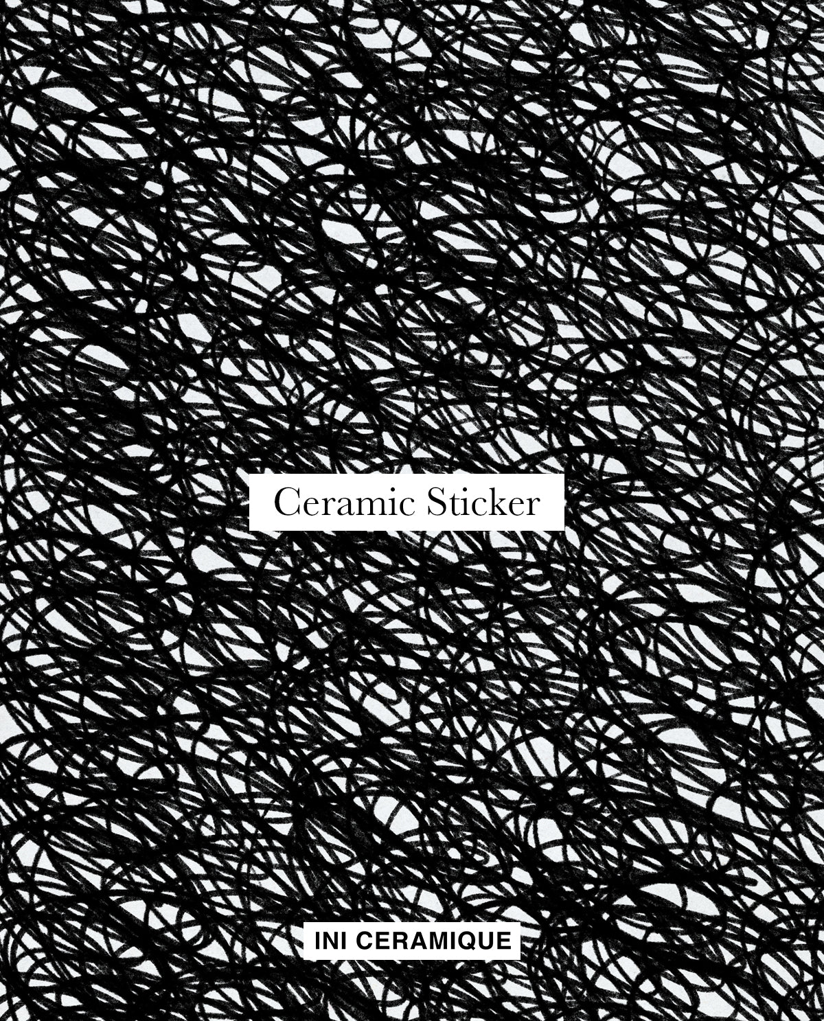 Sticker Céramique 'Midnight Circle Sketch'