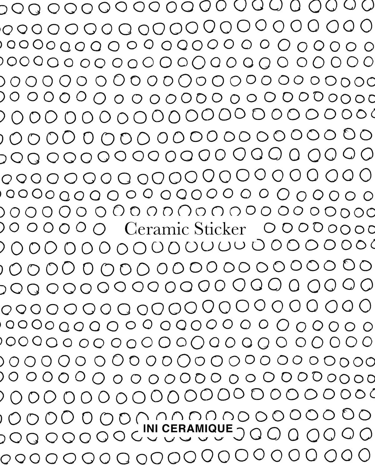 Sticker Céramique 'Sketch Circles'