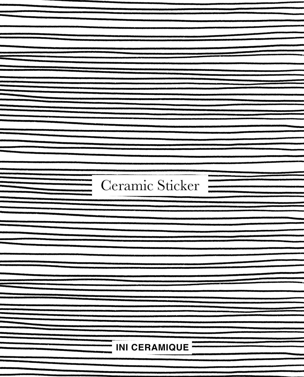 Sticker Céramique 'Charcoal Lines'