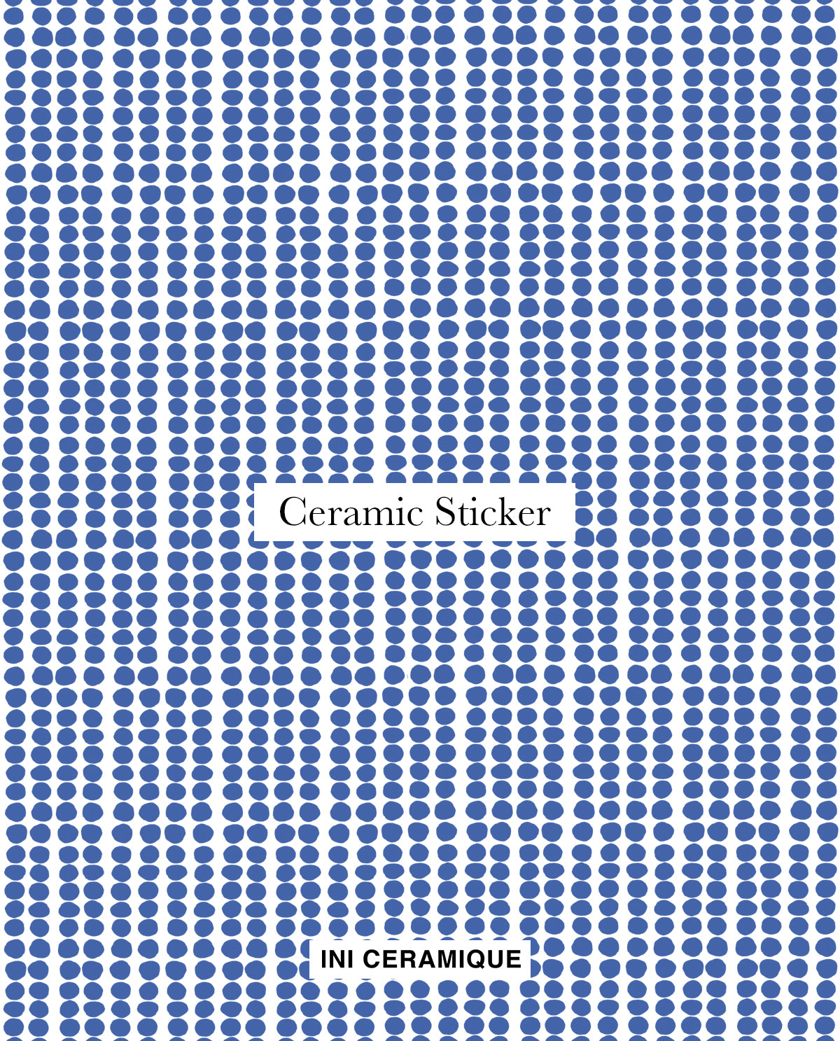 Sticker Céramique 'Azure Dots'