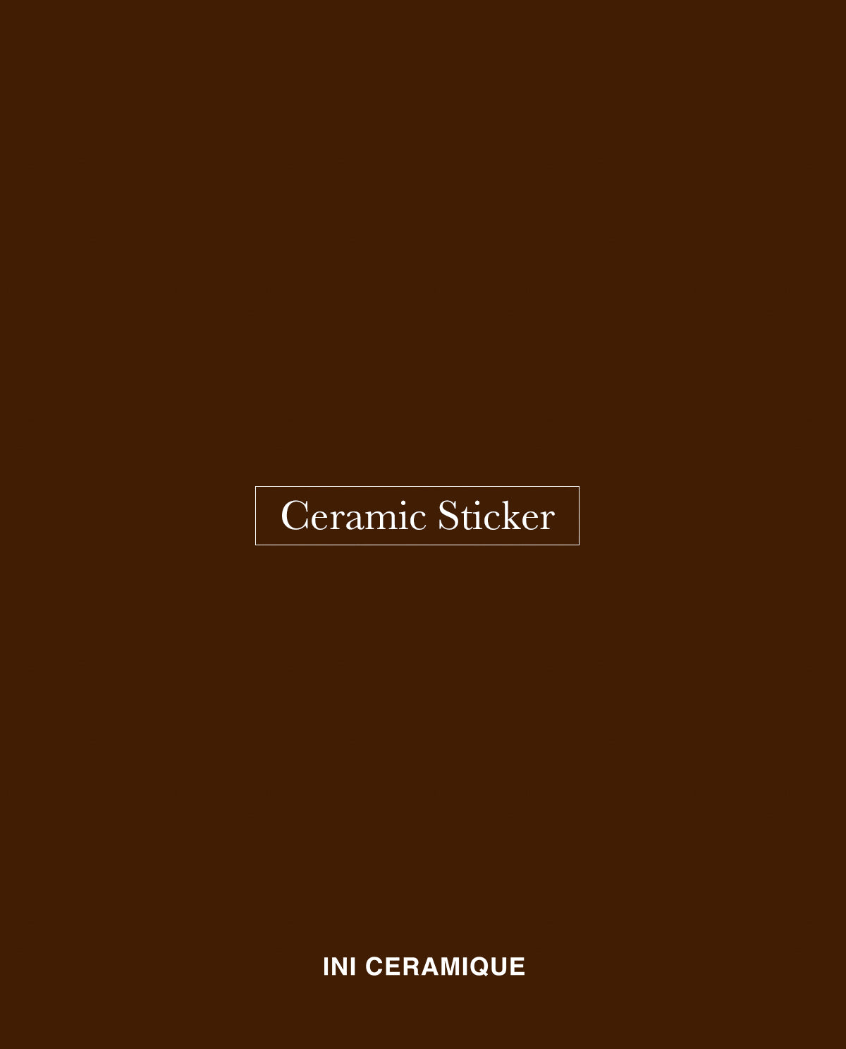 Sticker Céramique 'Deep Umber'