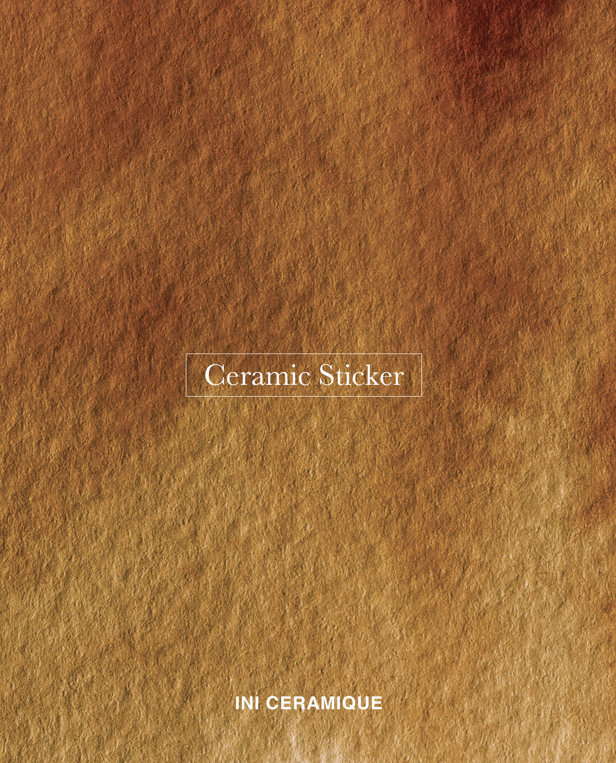 Sticker Céramique 'Ochre Canvas'