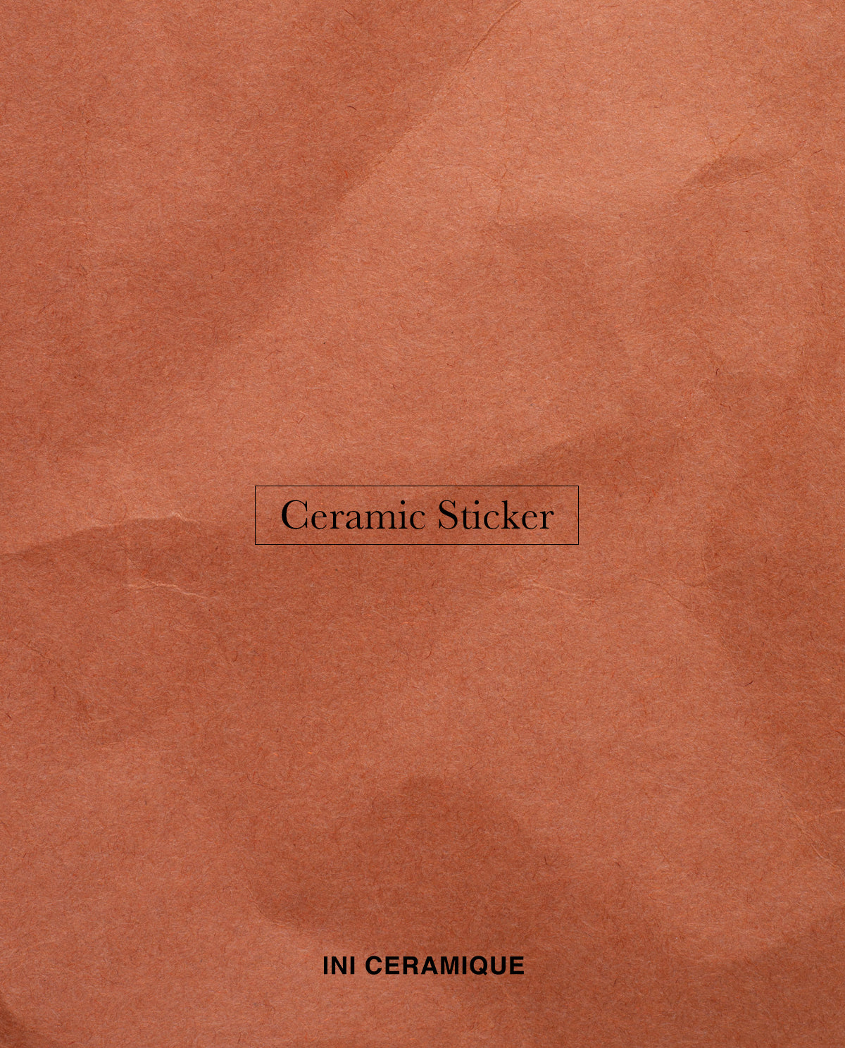 Sticker Céramique 'Terracotta Wrinkle'