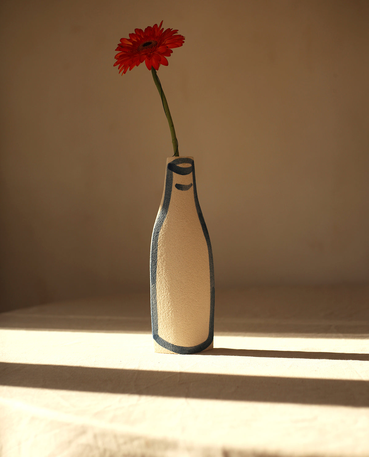 ‘Morandi Bouteille - Blue’ Ceramic Vase