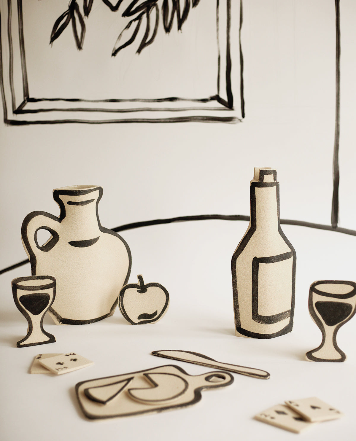 Vase En Céramique ‘Bouteille De Vin’