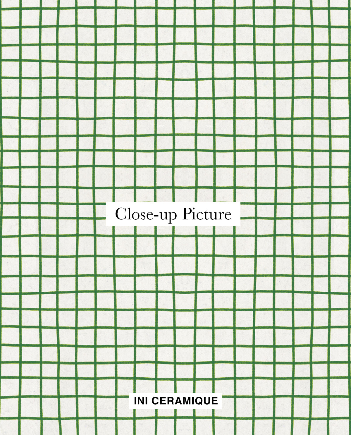 Sticker Céramique 'Verdant Vichy'