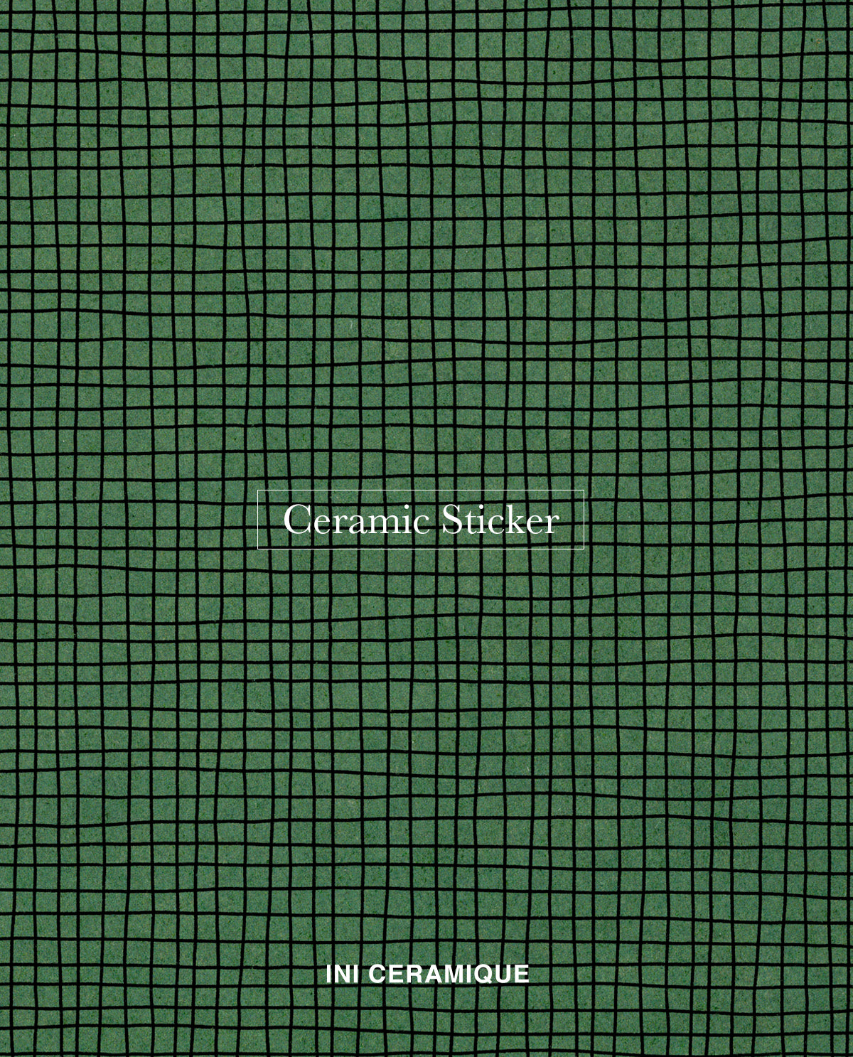 Sticker Céramique 'Evergreen Check'