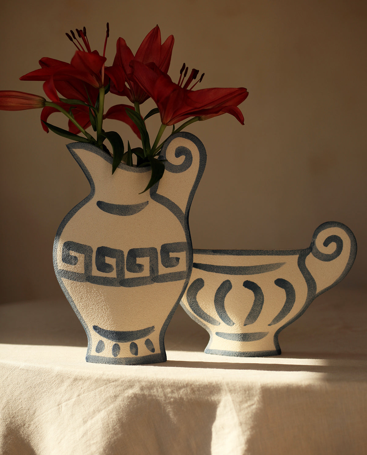 ‘Greek Pitcher N°2’ Ceramic Vase