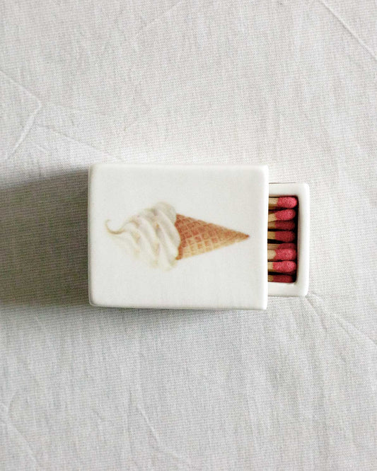 'Mini Icecream’ Ceramic Matchbox