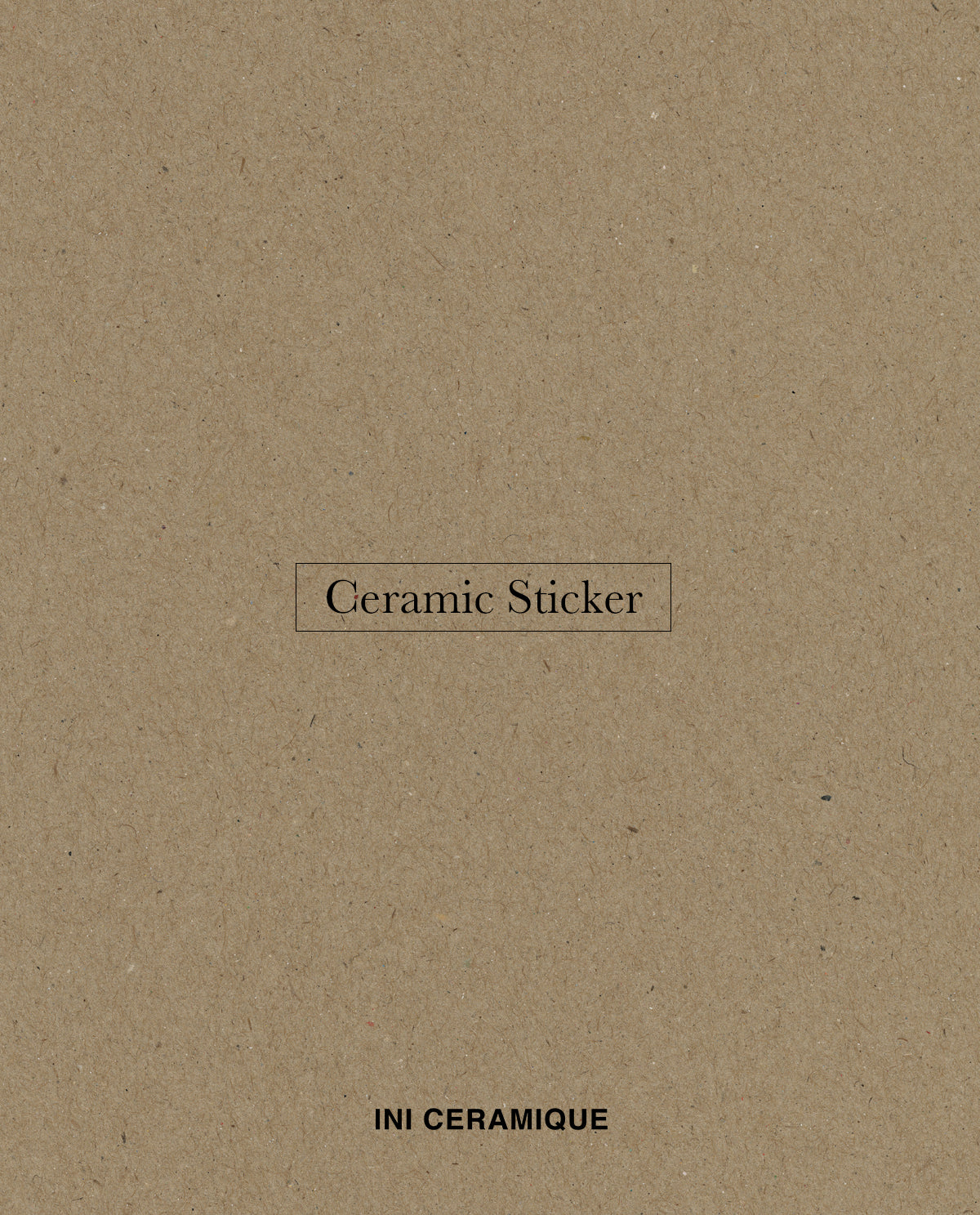 Sticker Céramique 'Earthen Papergrain'