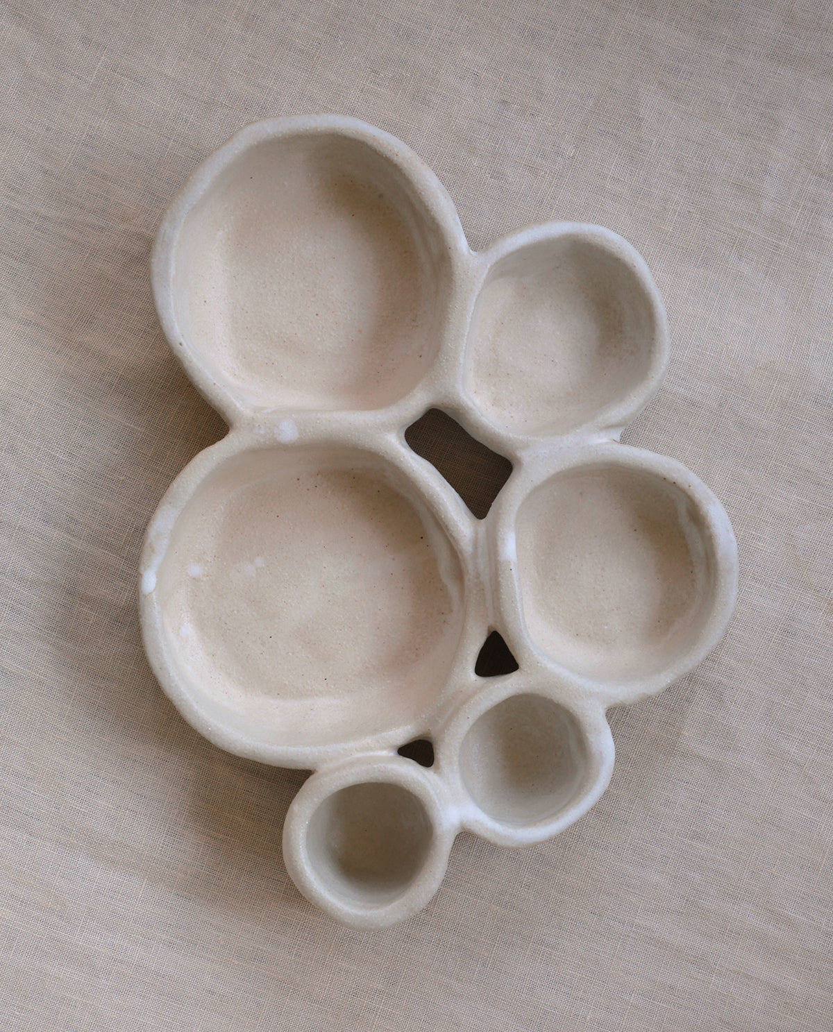 Assiette en Céramique Fait Main 'Organic Fusion N°2'