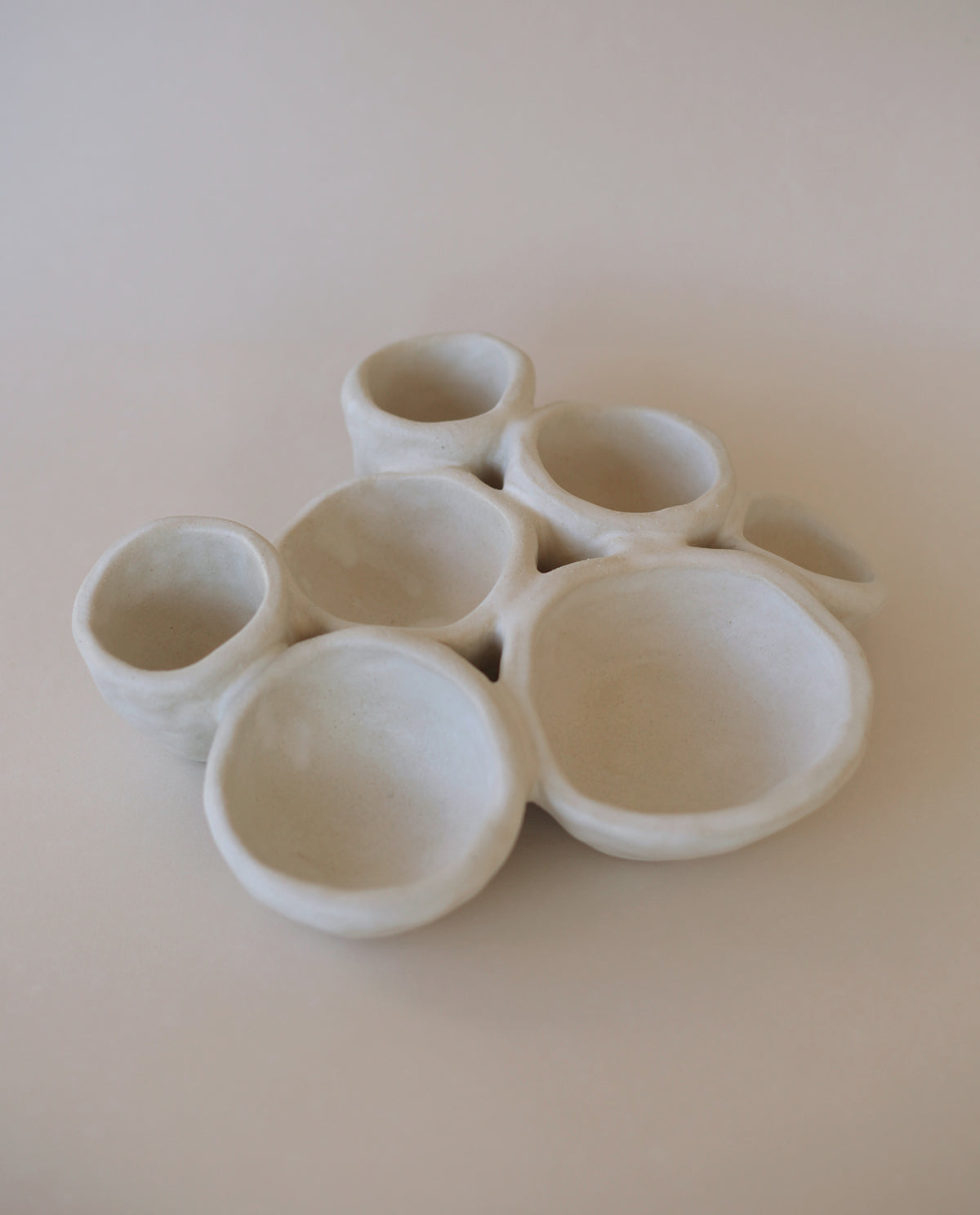 Ceramic Plate 'Organic Fusion N°3'
