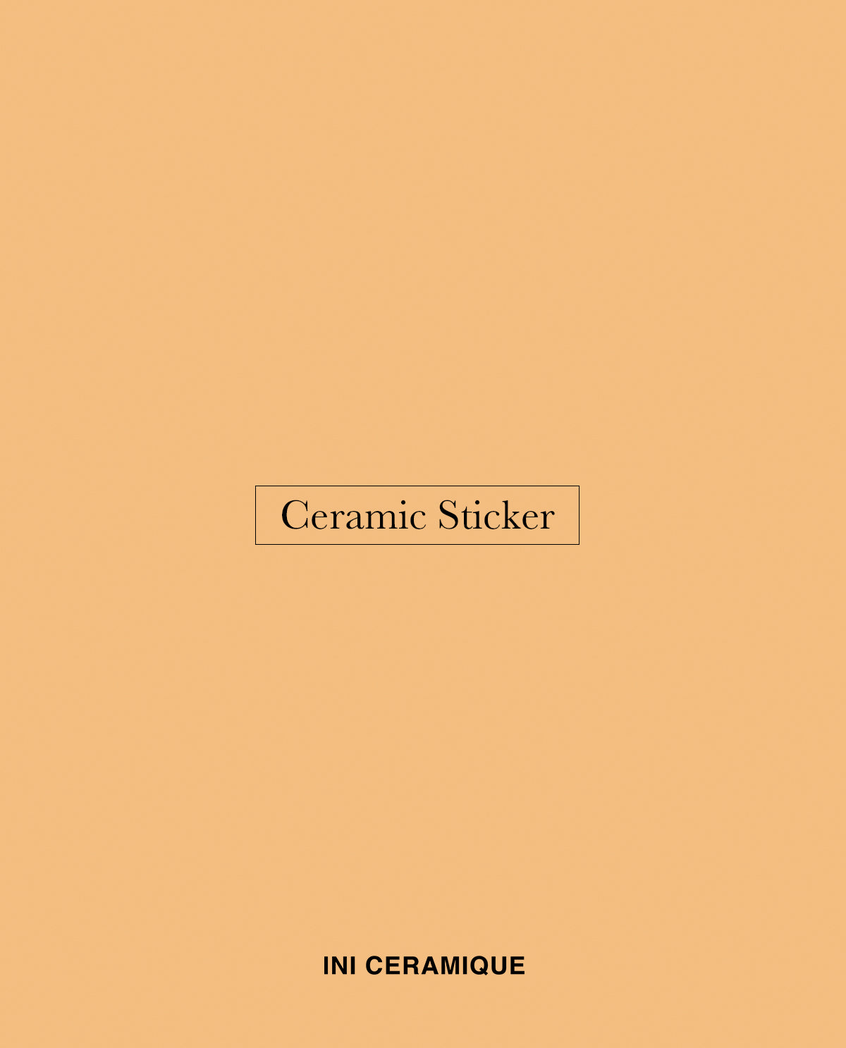 Sticker Céramique 'Apricot Glow'