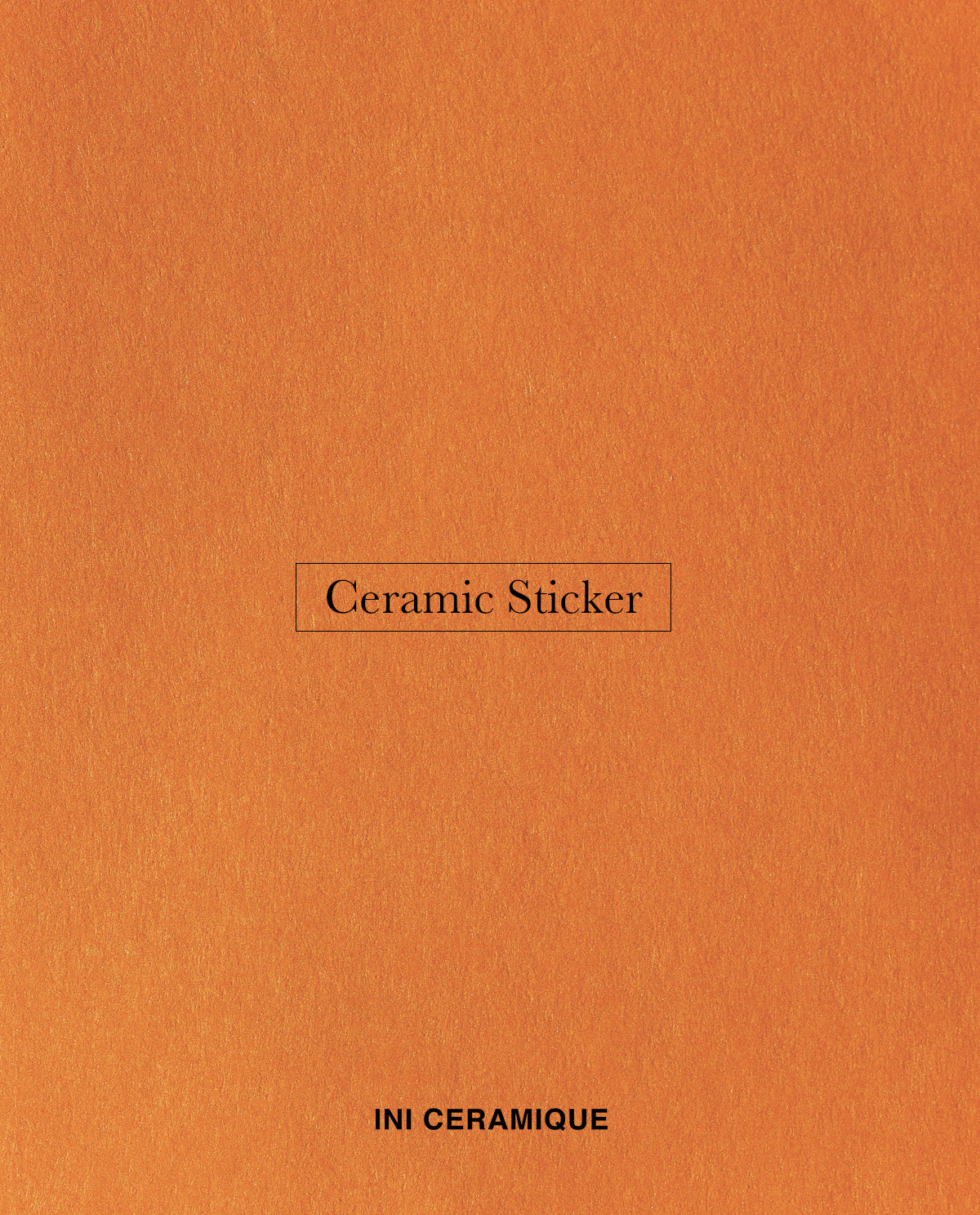 'Terracotta Papergrain' Ceramic Sticker