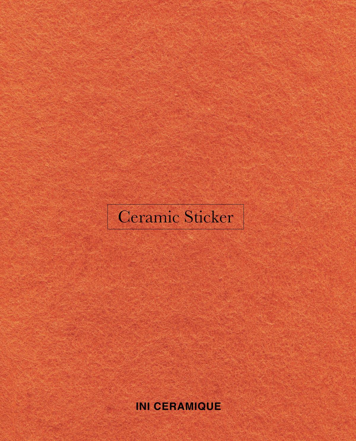Sticker Céramique 'Amber Feltgrain'