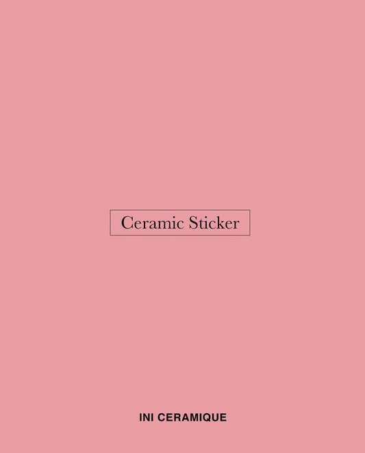 'Rosewater Mist' Ceramic Sticker