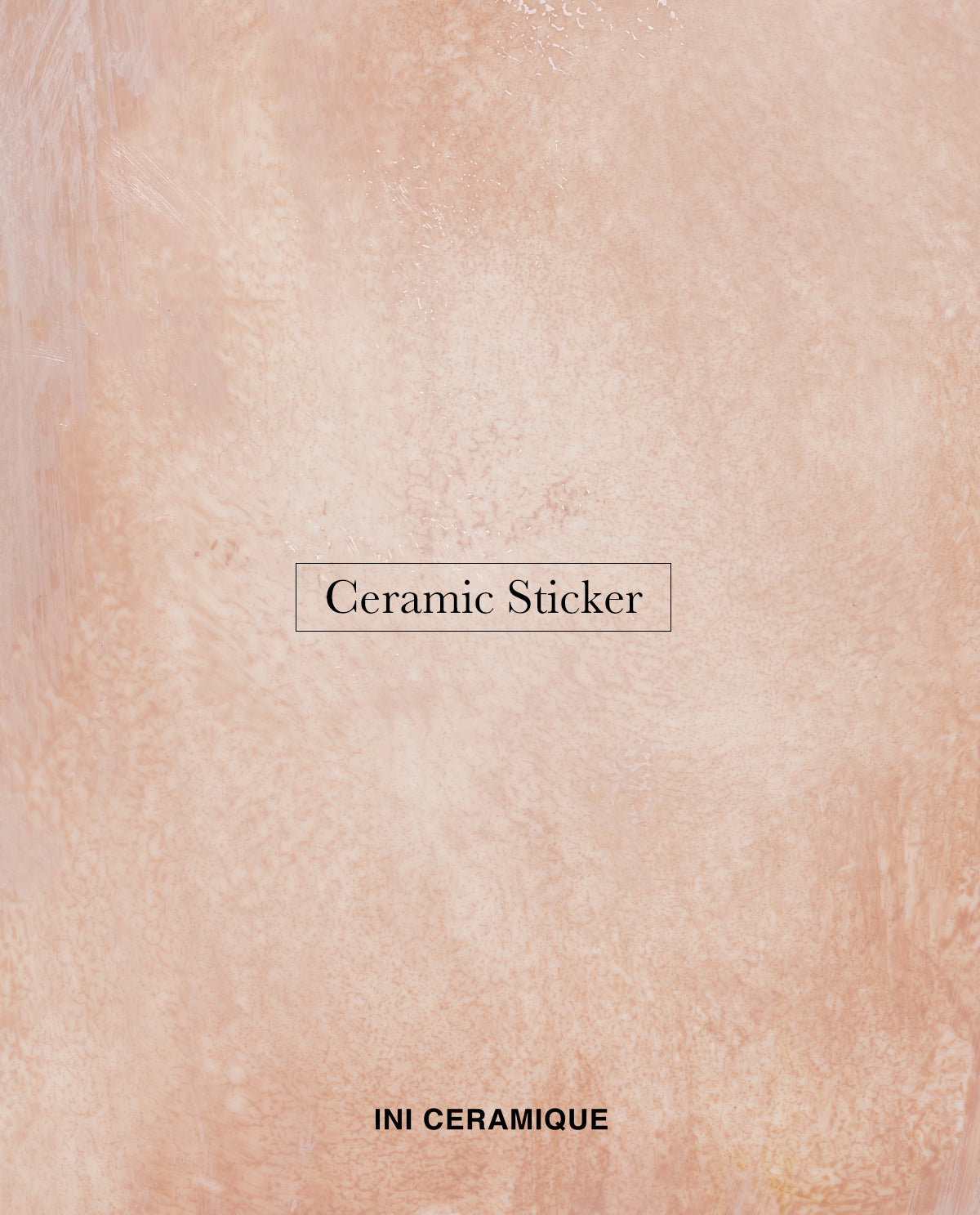 Sticker Céramique 'Blush Brushstroke'