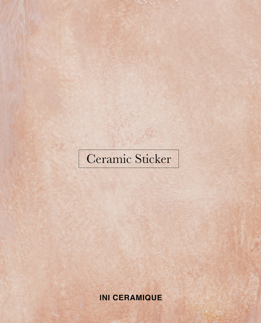 'Blush Brushstroke' Ceramic Sticker