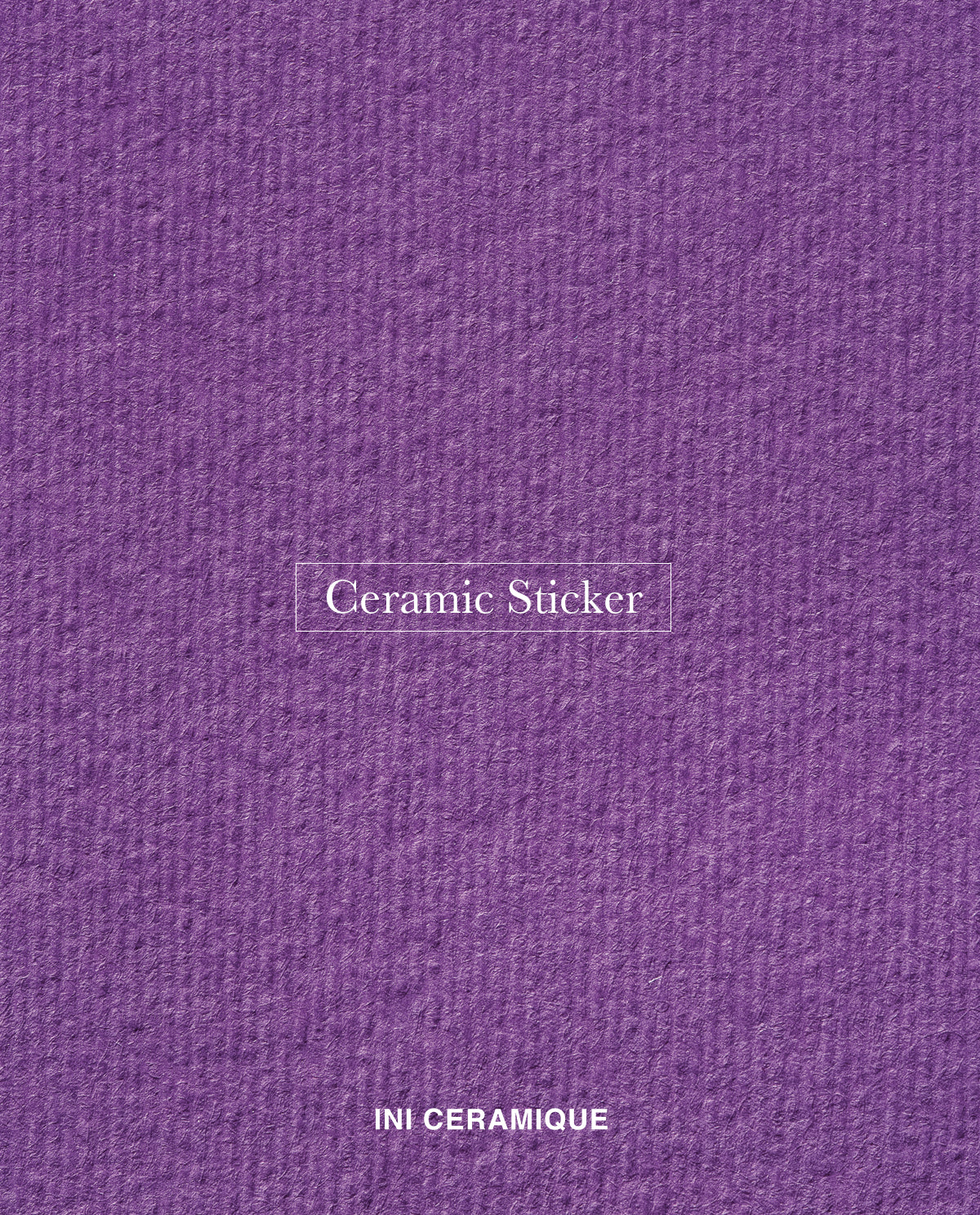 Sticker Céramique 'Aubergine Corrugate'