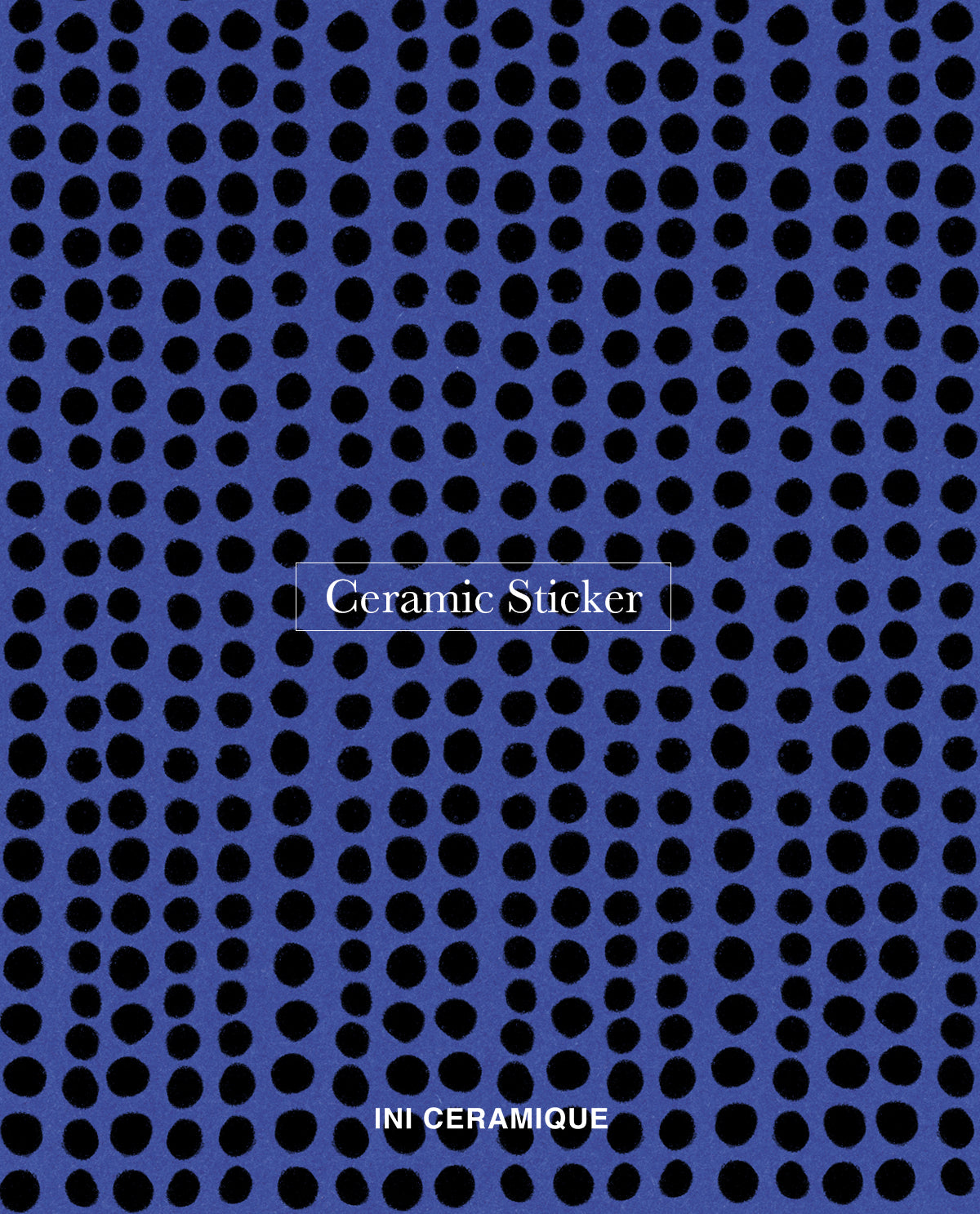 Sticker Céramique 'Indigo Dots'