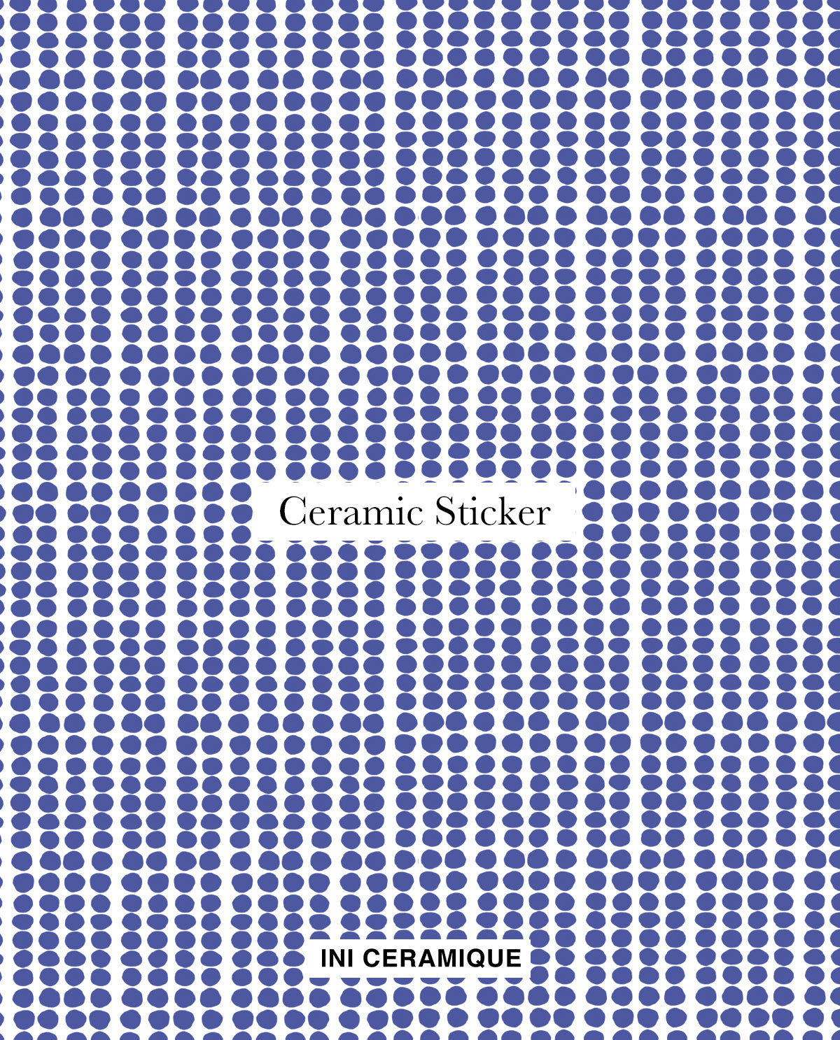 Sticker Céramique 'Lavender Dots'