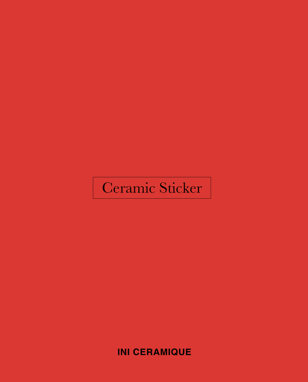 Sticker Céramique 'Vermilion Essence'