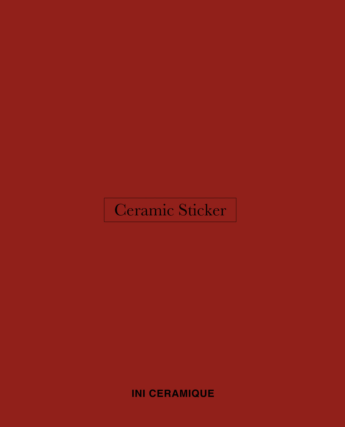 Sticker Céramique 'Burnt Sienna'