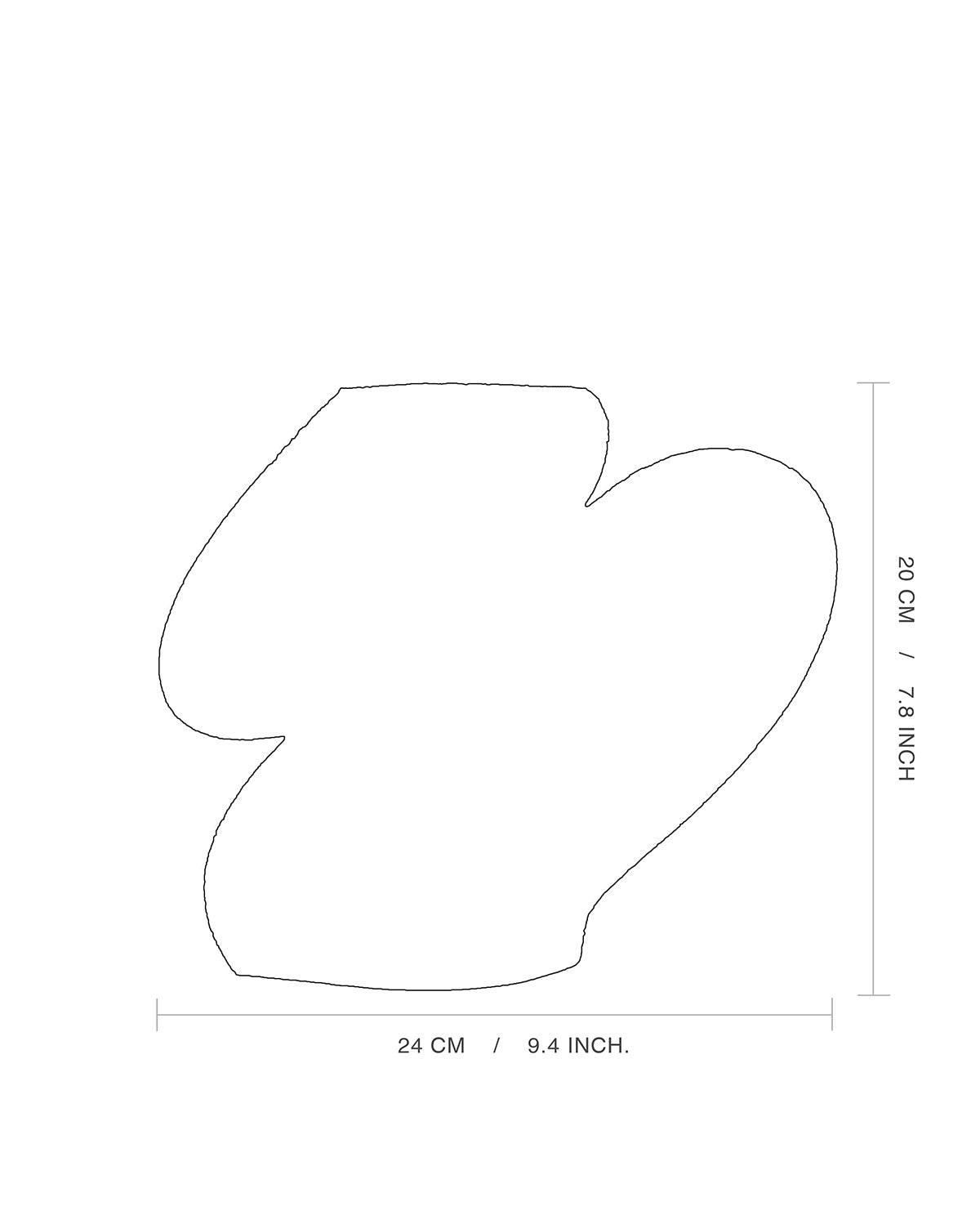 Handmade minimalist vase by INI CERAMIQUE featuring an original design and textured finish