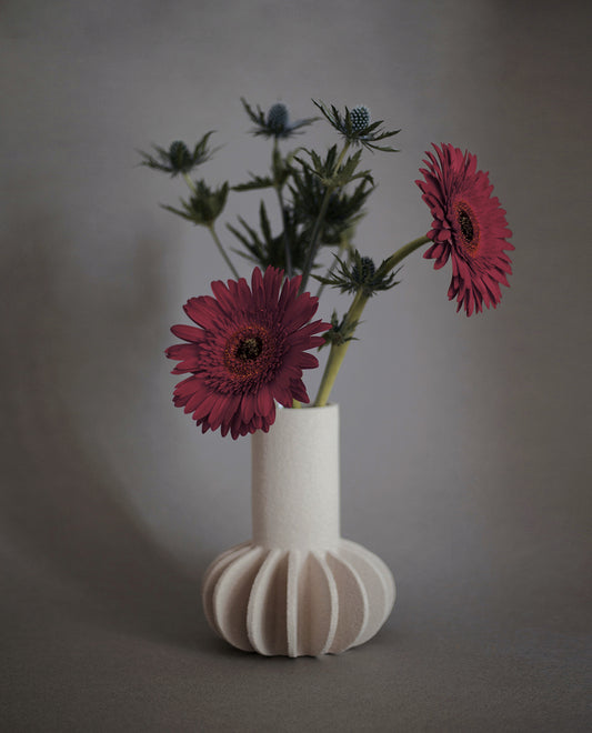Ceramic Vase ‘Single Mille-Pattes N°3 - White'