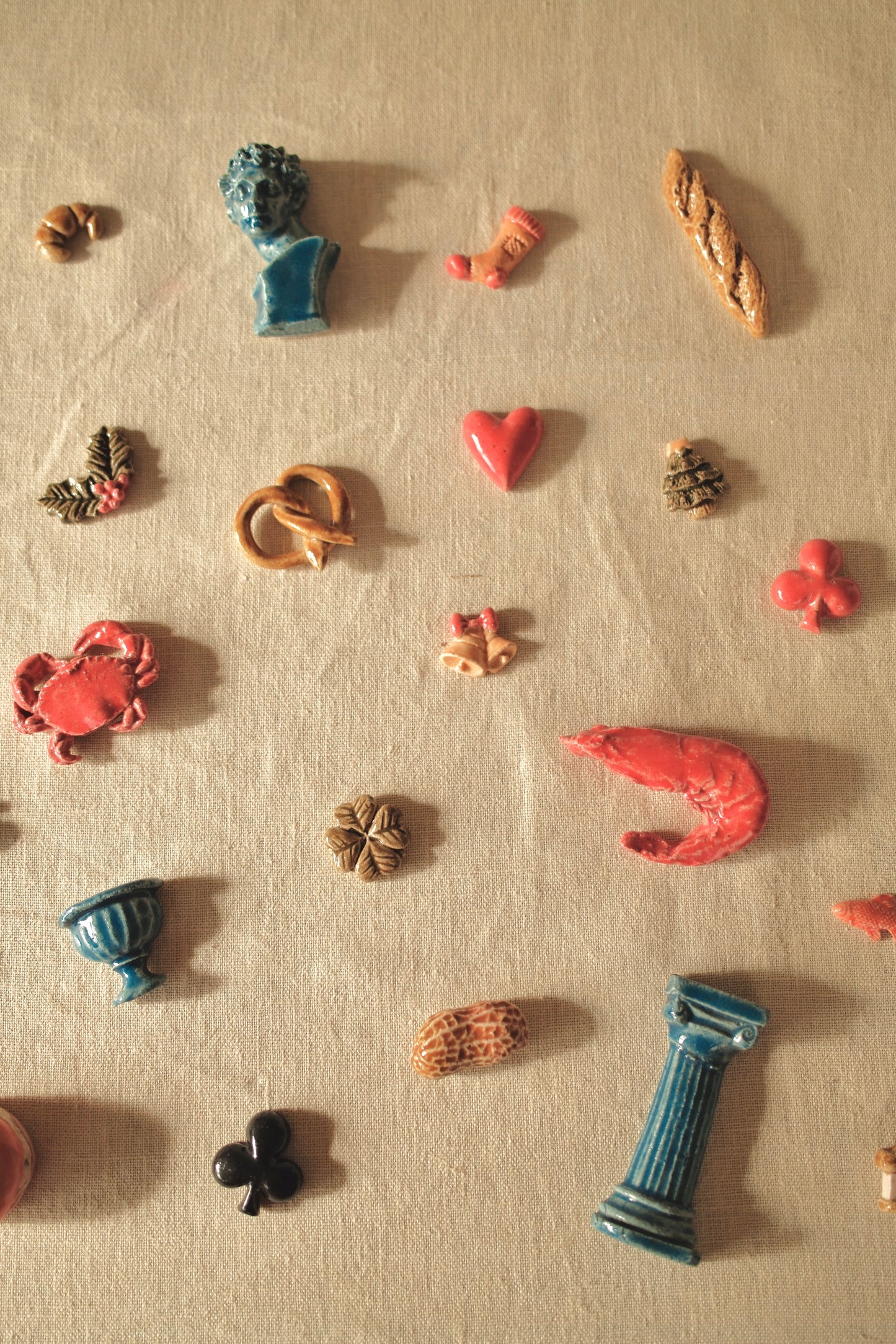 Handcrafted ceramic Advent Calendar made in France