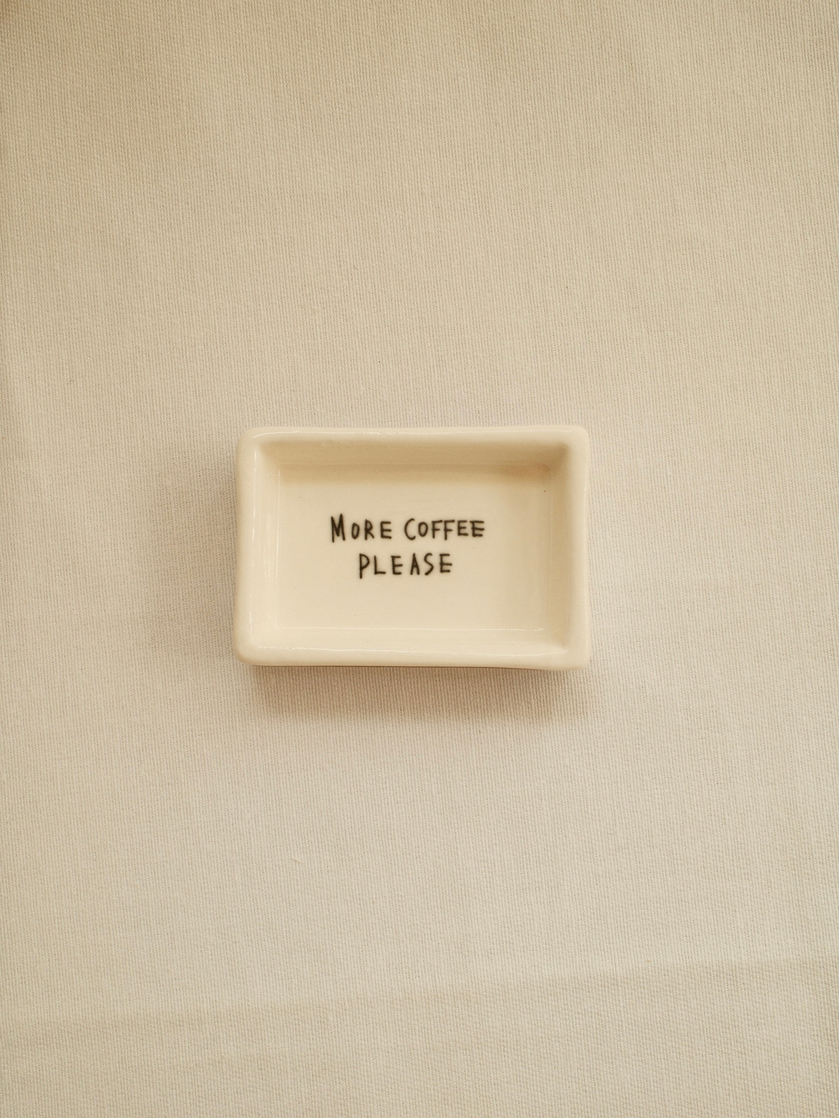 'More Coffee Pls' Mini Ceramic Matchbox