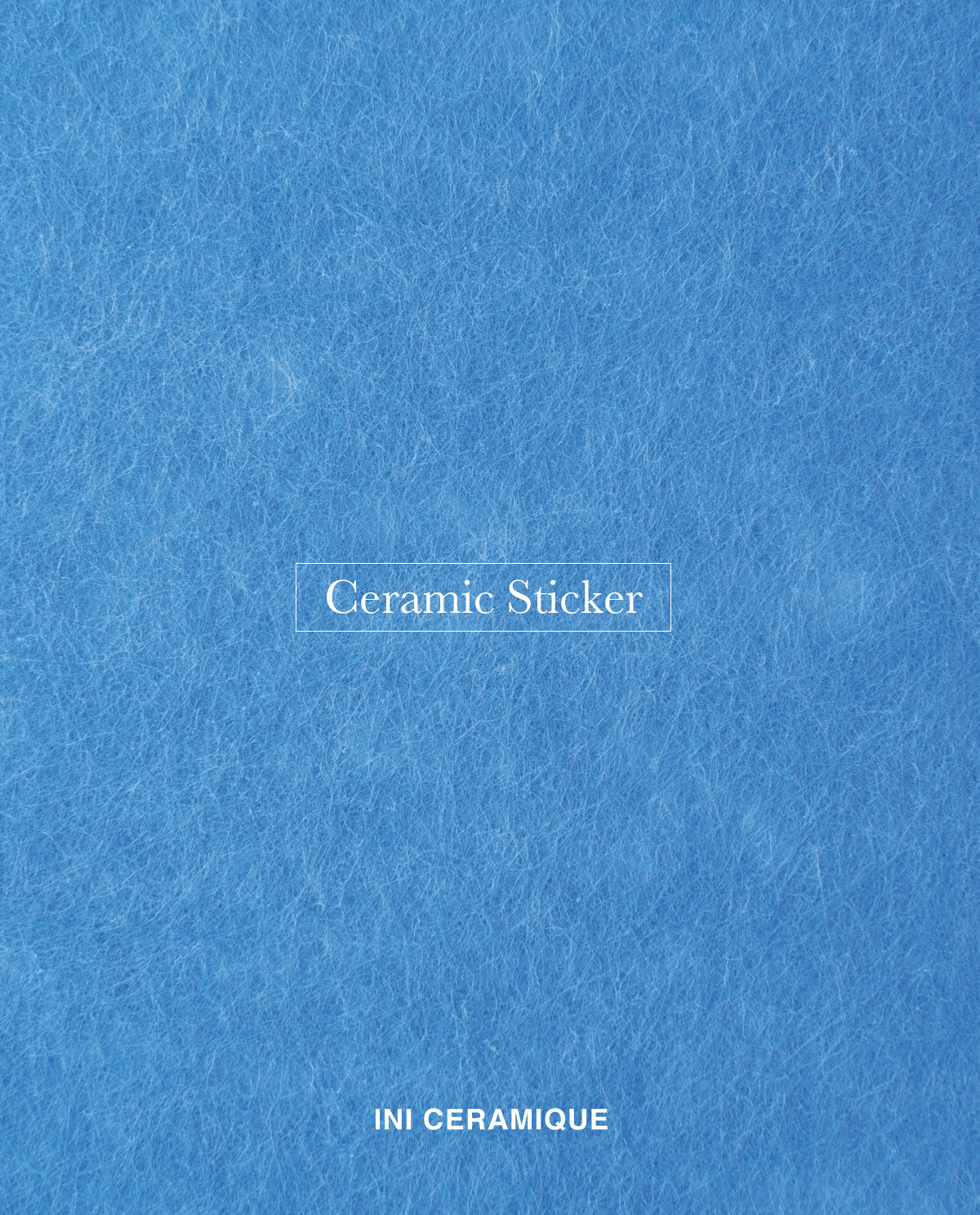 'Artic Feltgrain' Ceramic Sticker