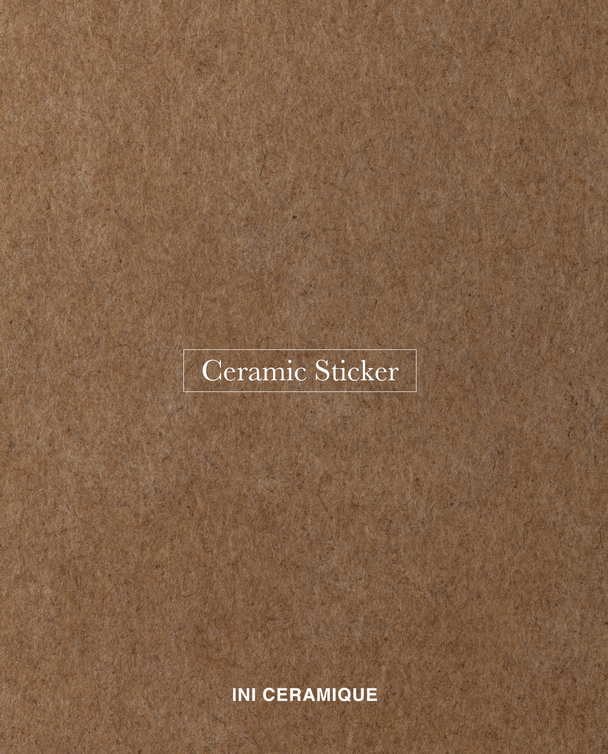 'Natural Papertone' Ceramic Sticker