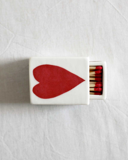 'Mini Big Heart’ Ceramic Matchbox