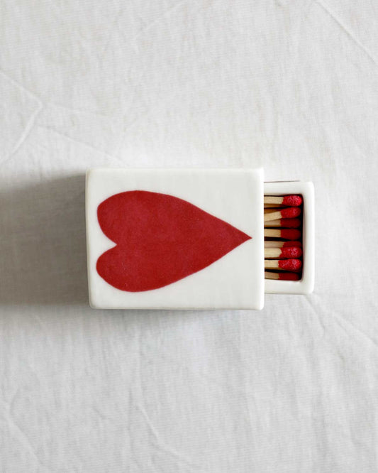 'Mini Big Heart’ Ceramic Matchbox