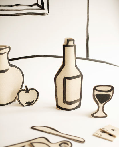 ‘Wine Bottle’ Ceramic Vase