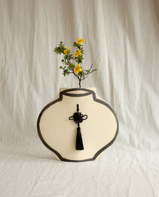 Vase En Céramique 'Braided Lune'