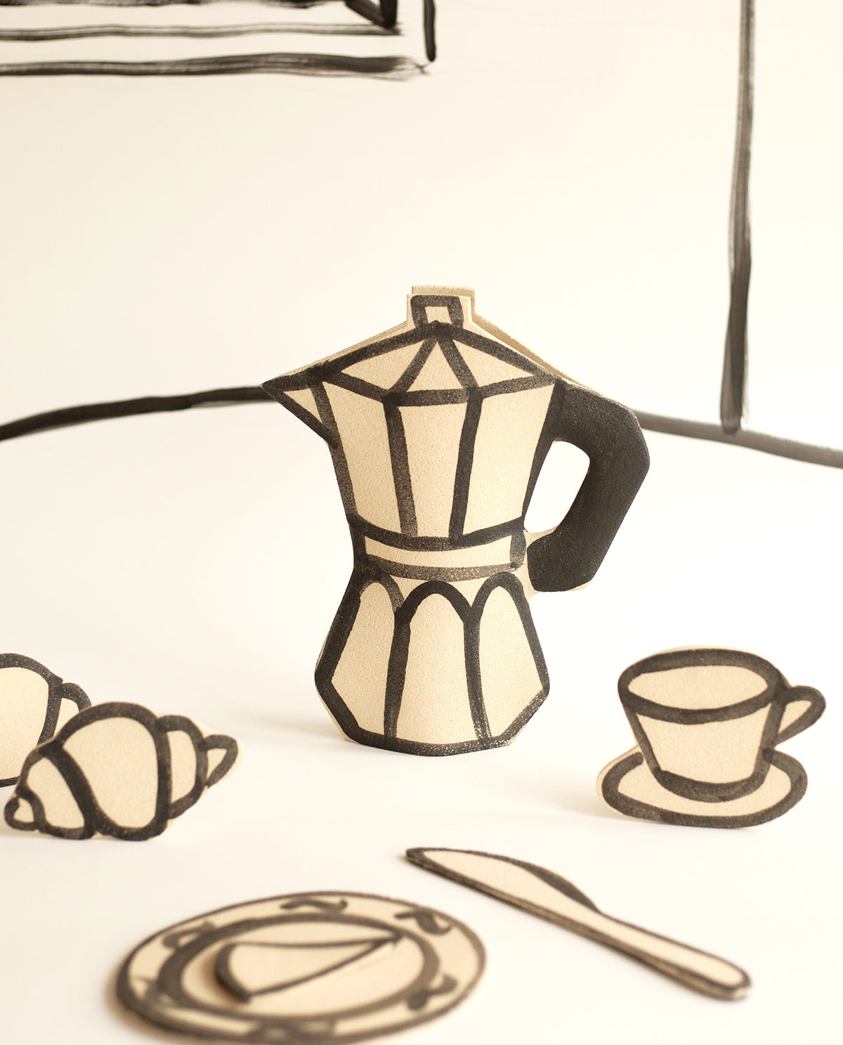 Vase En Céramique ‘Cafetière’