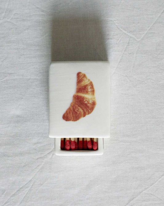 'Mini Croissant’ Ceramic Matchbox