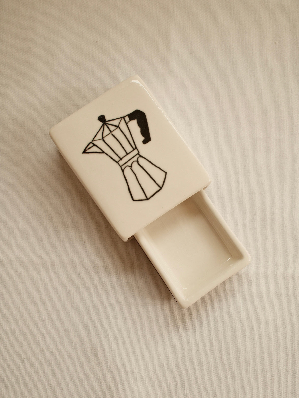 'More Coffee Pls' Mini Ceramic Matchbox