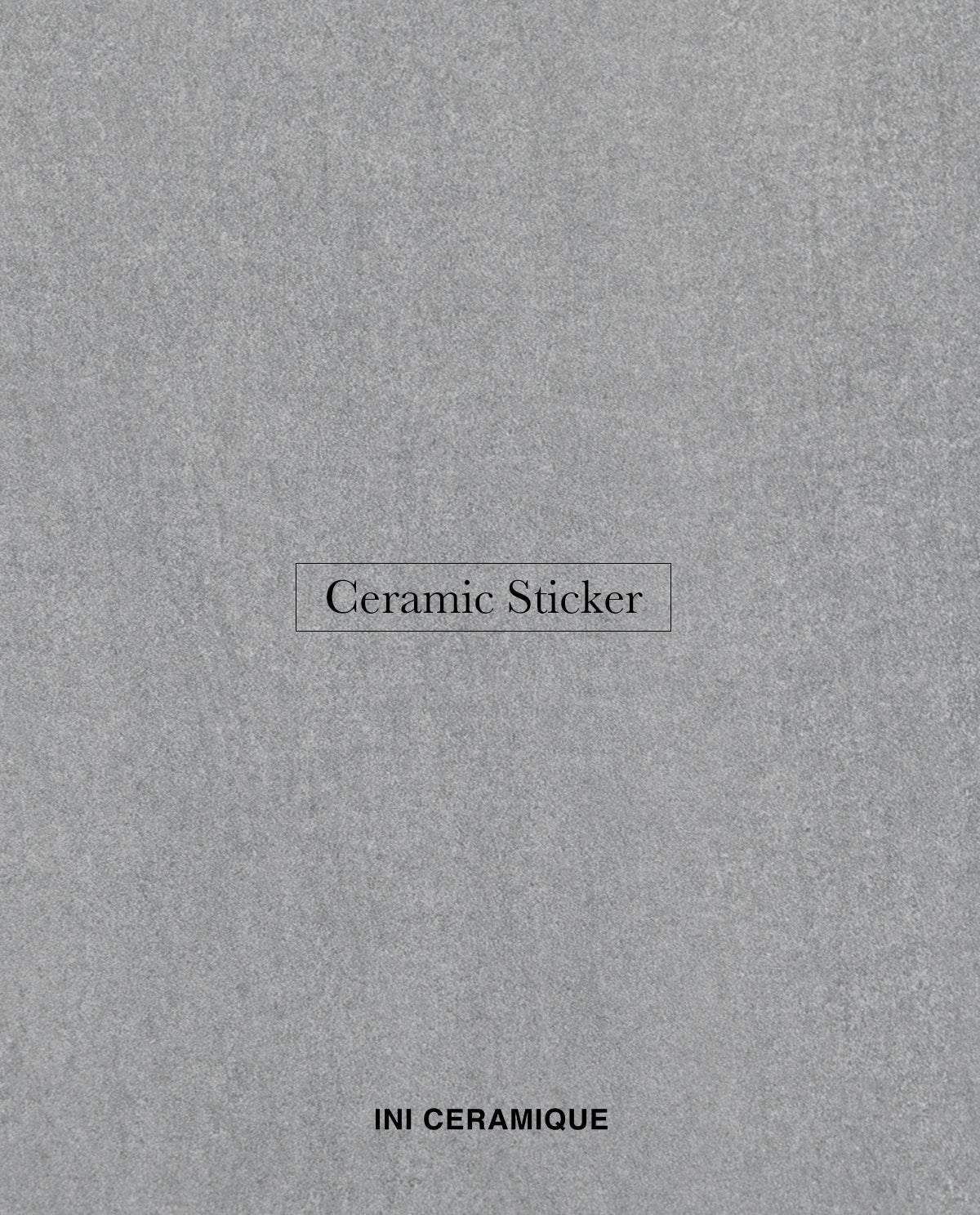 'Graphite Linen' Ceramic Sticker