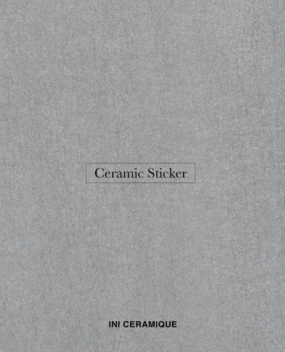 'Graphite Linen' Ceramic Sticker