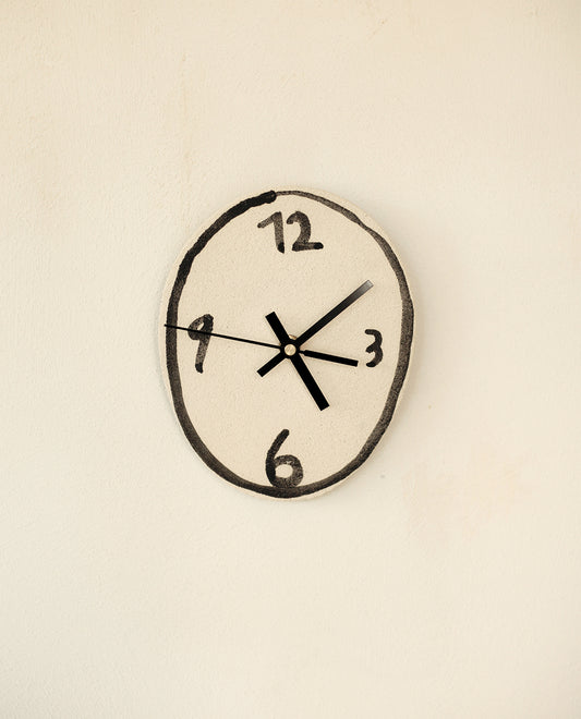 ‘Irregular Horloge’ Ceramic Clock