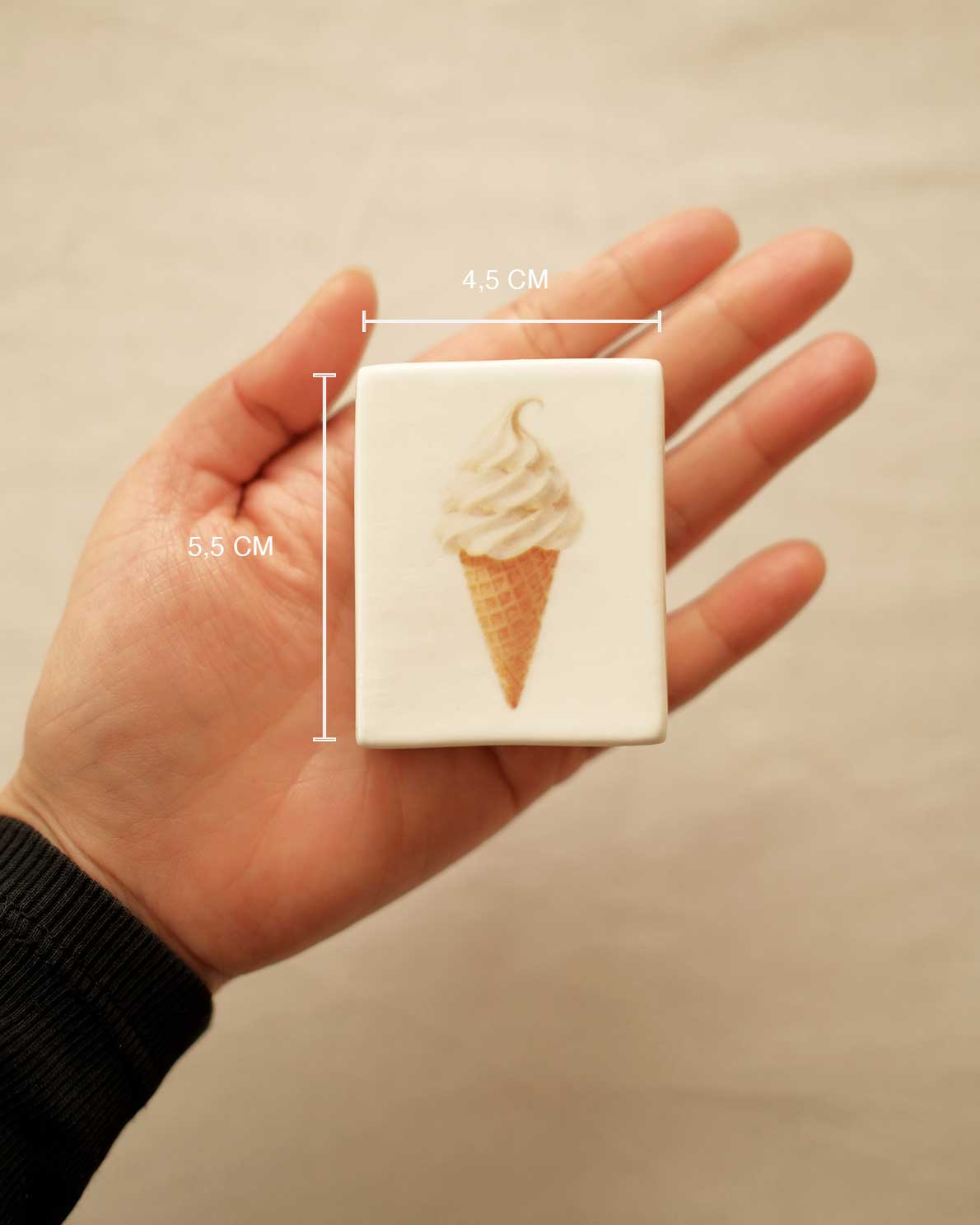'Mini Icecream’ Ceramic Matchbox