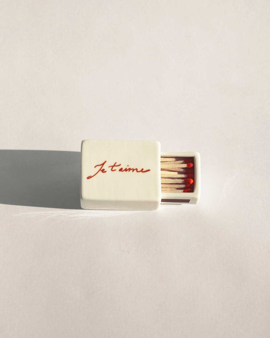 'Mini Je t'aime’ Ceramic Matchbox