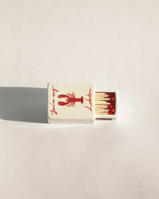 'Mini You're My Lobster’ Ceramic Matchbox