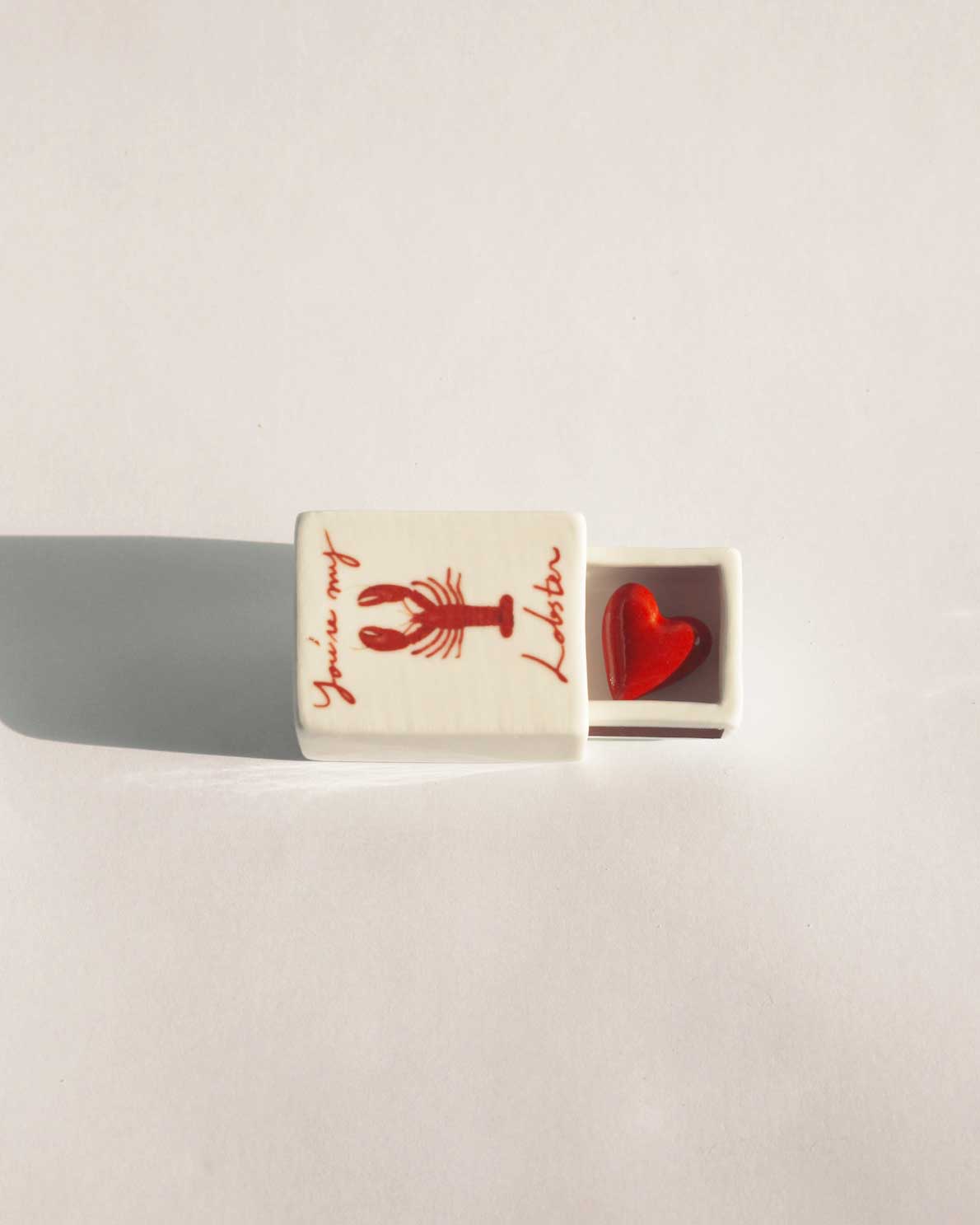 'Mini You're My Lobster’ Ceramic Matchbox