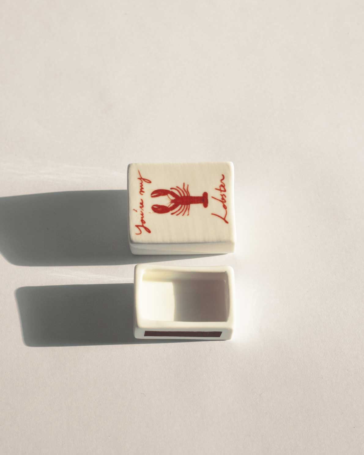 'Mini You're My Lobster’ Ceramic Matchbox