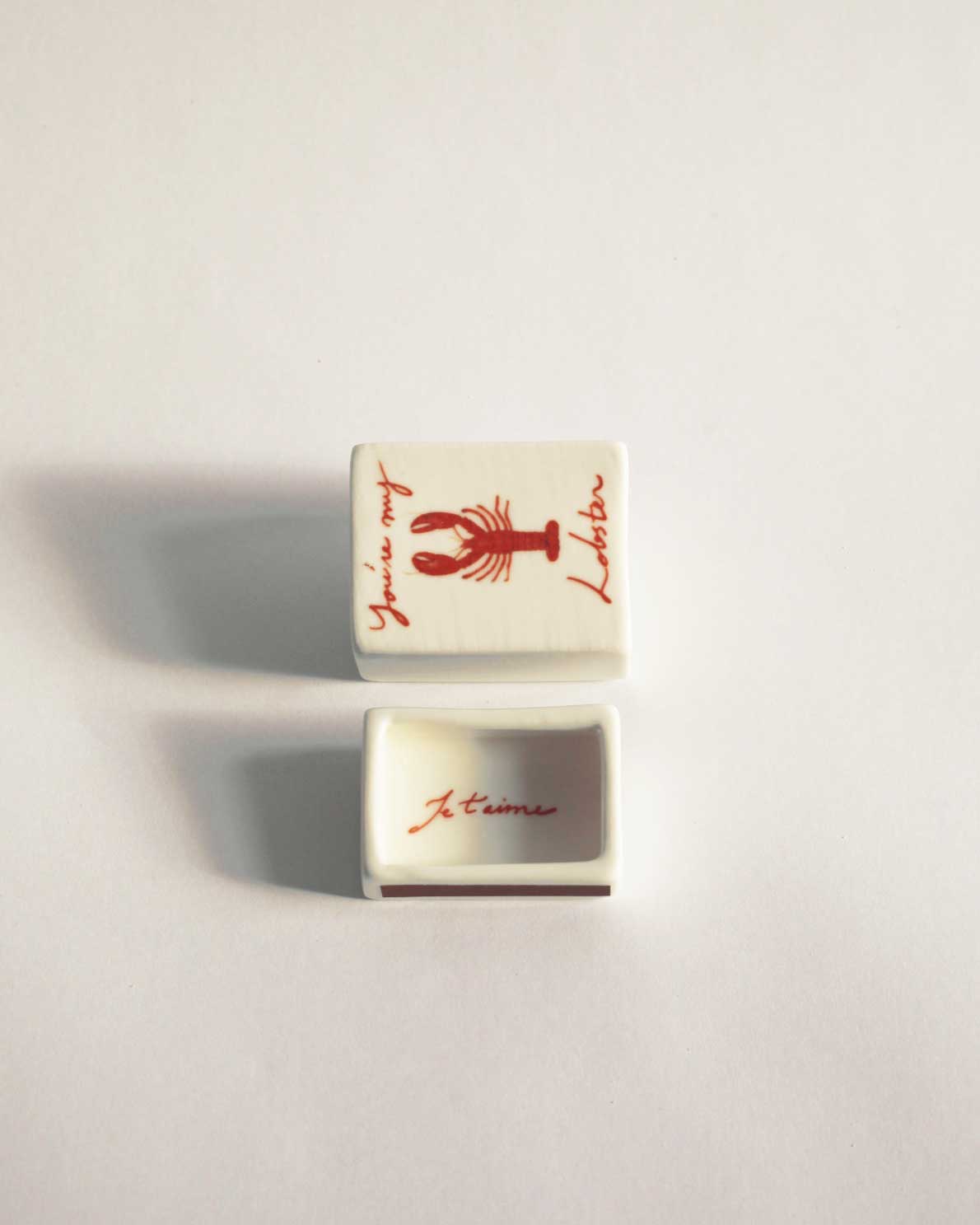 'Mini You're My Lobster’ Ceramic Matchbox