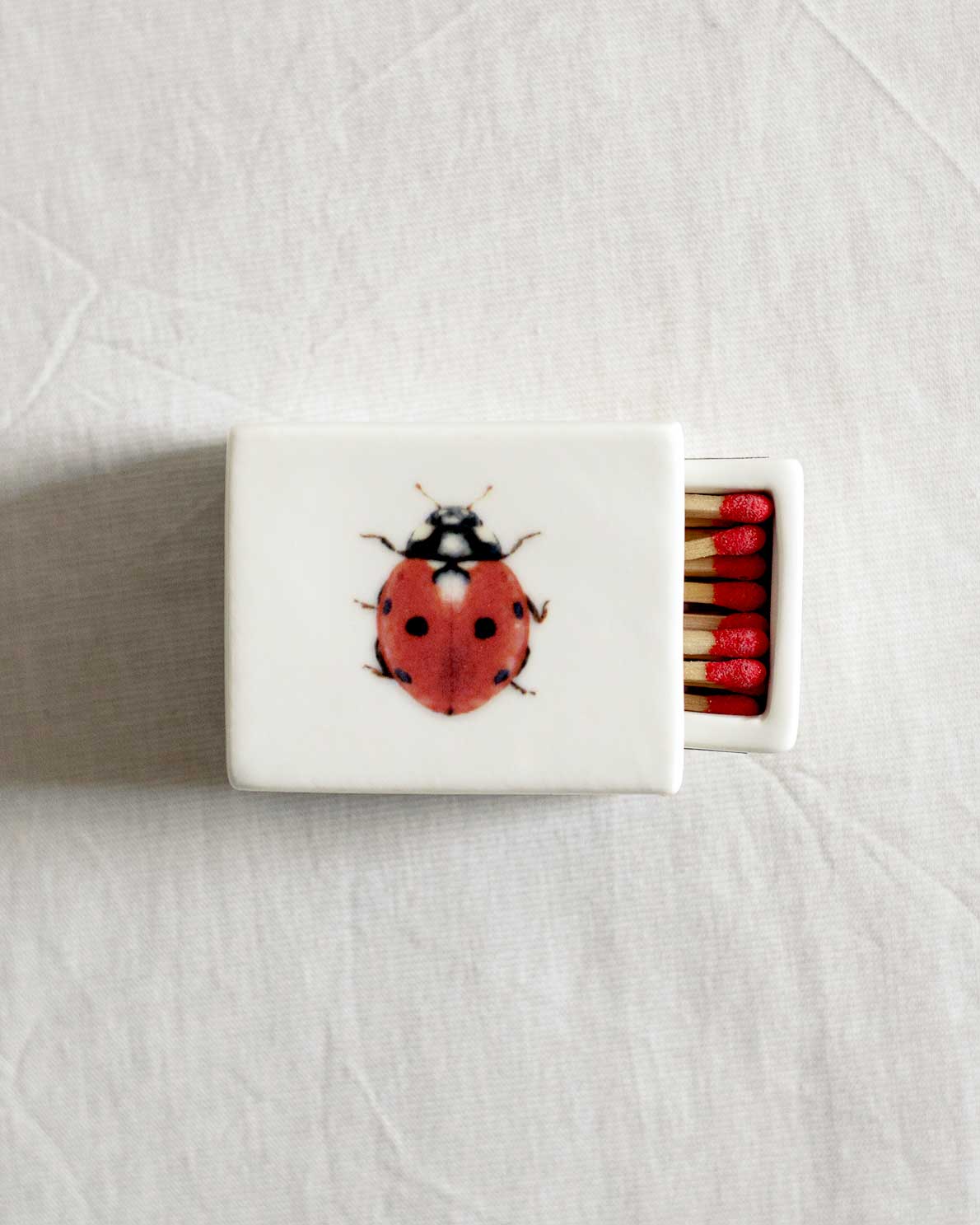 'Mini Ladybug’ Ceramic Matchbox